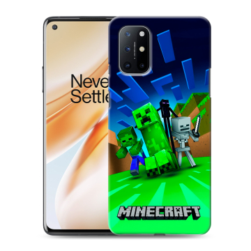 Силиконовый чехол на OnePlus 8T с принтом Майнкрафт