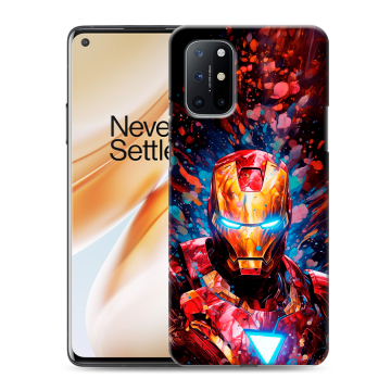 Силиконовый чехол на OnePlus 8T с принтом Железный человек Ironman