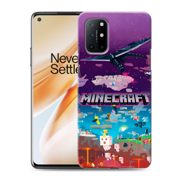 Силиконовый чехол на OnePlus 8T с принтом Майнкрафт Minecraft