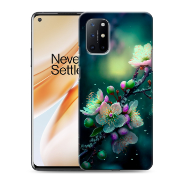 Силиконовый чехол на OnePlus 8T с принтом Цветы и мрамор Силиконовый чехол на OnePlus 8T с принтом Цветы и мрамор