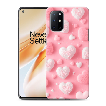 Силиконовый чехол на OnePlus 8T с принтом Сердечки