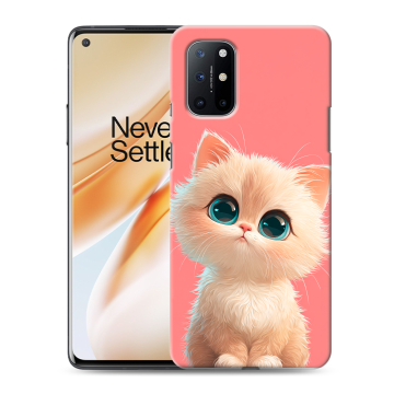 Силиконовый чехол на OnePlus 8T с принтом Розовый котенок
