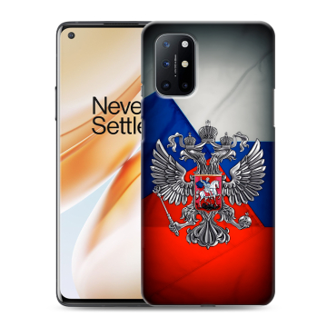 Силиконовый чехол на OnePlus 8T с принтом Флаг России