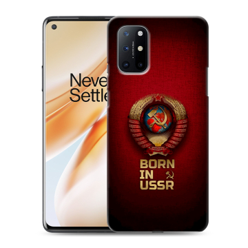 Силиконовый чехол на OnePlus 8T с принтом Флаг Герб СССР