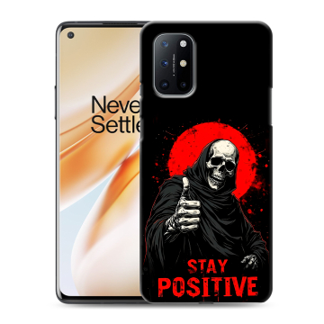 Силиконовый чехол на OnePlus 8T с принтом смешной скелет