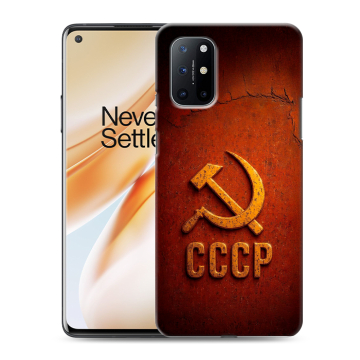 Силиконовый чехол на OnePlus 8T с принтом Флаг Герб СССР