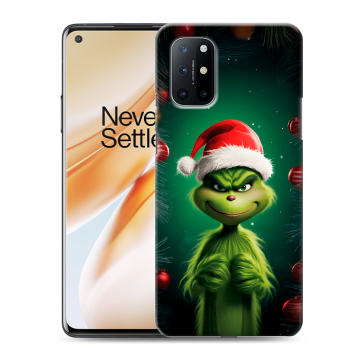 Силиконовый чехол на OnePlus 8T с принтом Гринч Новый год Рождество