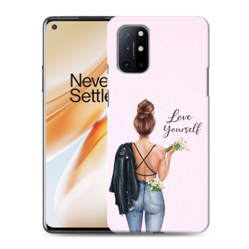 Силиконовый чехол на OnePlus 8T с принтом женский