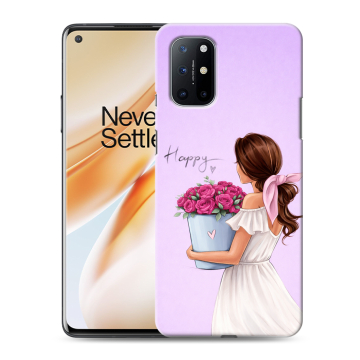 Силиконовый чехол на OnePlus 8T с принтом женский