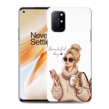 Силиконовый чехол на OnePlus 8T с принтом женский