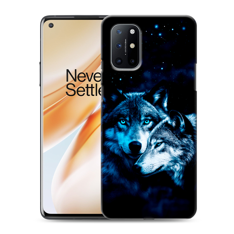 Пластиковый чехол на OnePlus 8T с принтом Волки Пластиковый чехол на OnePlus 8T с принтом Волки