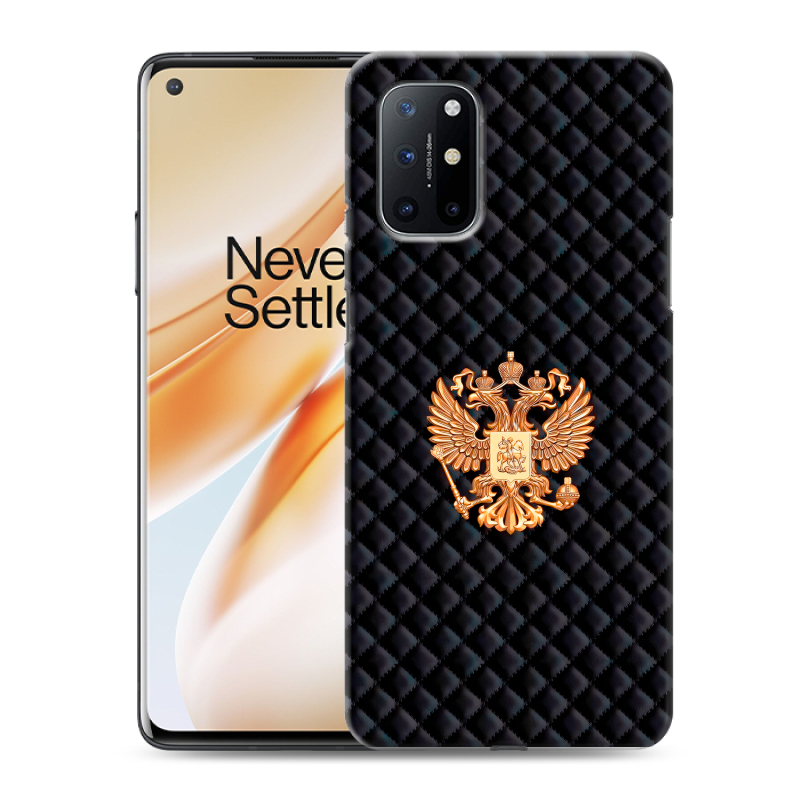 Силиконовый противоударный чехол на OnePlus 8T с принтом Герб России принт Силиконовый противоударный чехол на OnePlus 8T с принтом Герб России принт