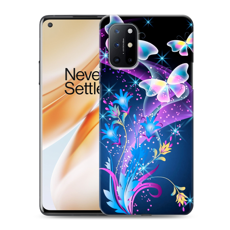 Силиконовый чехол на OnePlus 8T с принтом Бабочки Силиконовый чехол на OnePlus 8T с принтом Бабочки