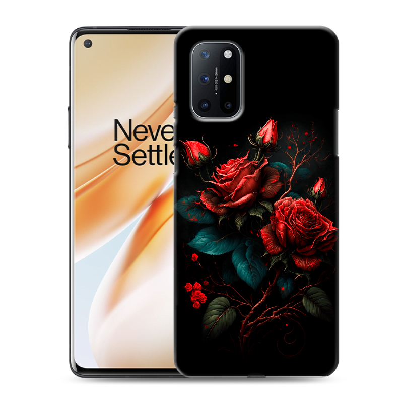 Силиконовый чехол на OnePlus 8T с принтом Розы красные Силиконовый чехол на OnePlus 8T с принтом Розы красные