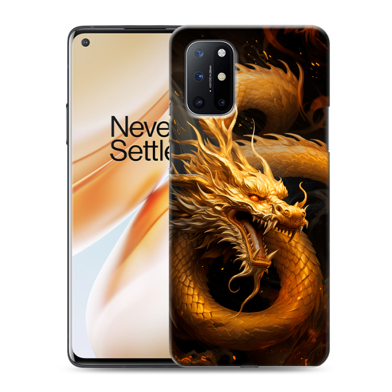 Силиконовый чехол на OnePlus 8T с принтом Золотой дракон Силиконовый чехол на OnePlus 8T с принтом Золотой дракон