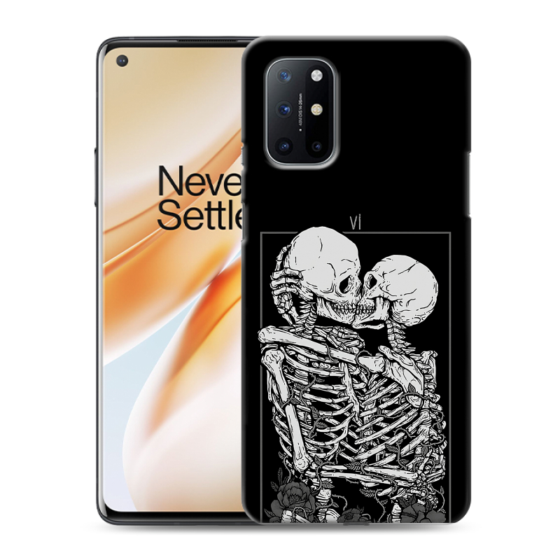 Пластиковый чехол на OnePlus 8T с принтом Поцелуй скелетов Пластиковый чехол на OnePlus 8T с принтом Поцелуй скелетов
