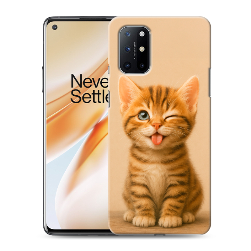 Пластиковый чехол на OnePlus 8T с принтом котенок Пластиковый чехол на OnePlus 8T с принтом котенок