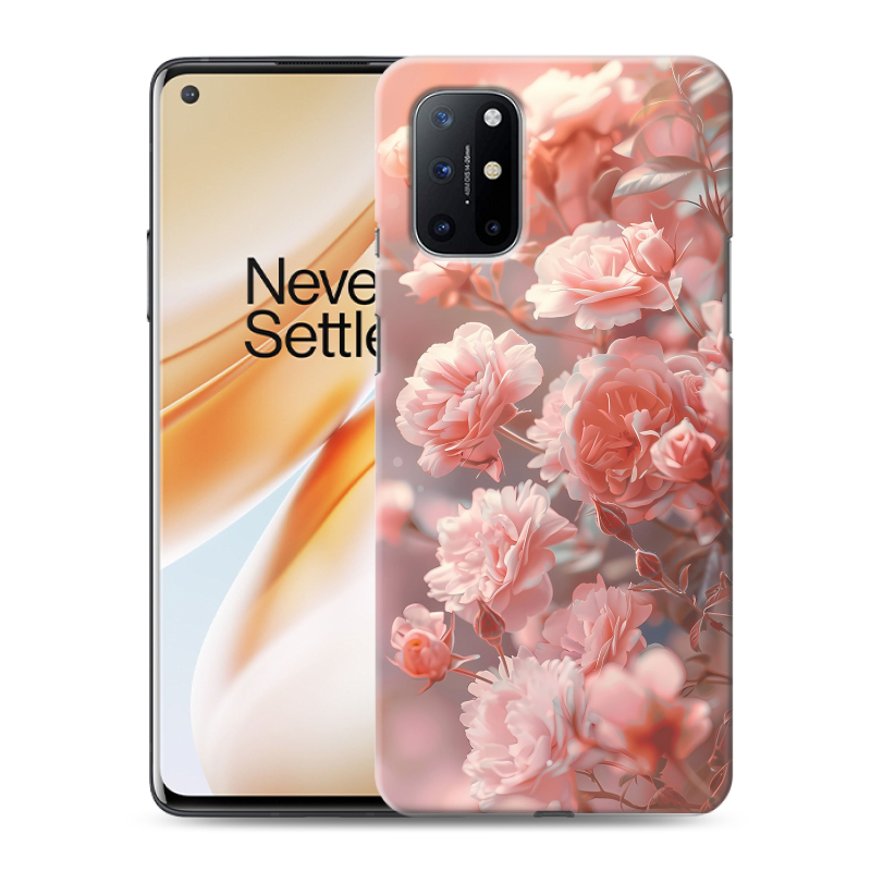 Силиконовый чехол на OnePlus 8T с принтом Розовые розы Силиконовый чехол на OnePlus 8T с принтом Розовые розы