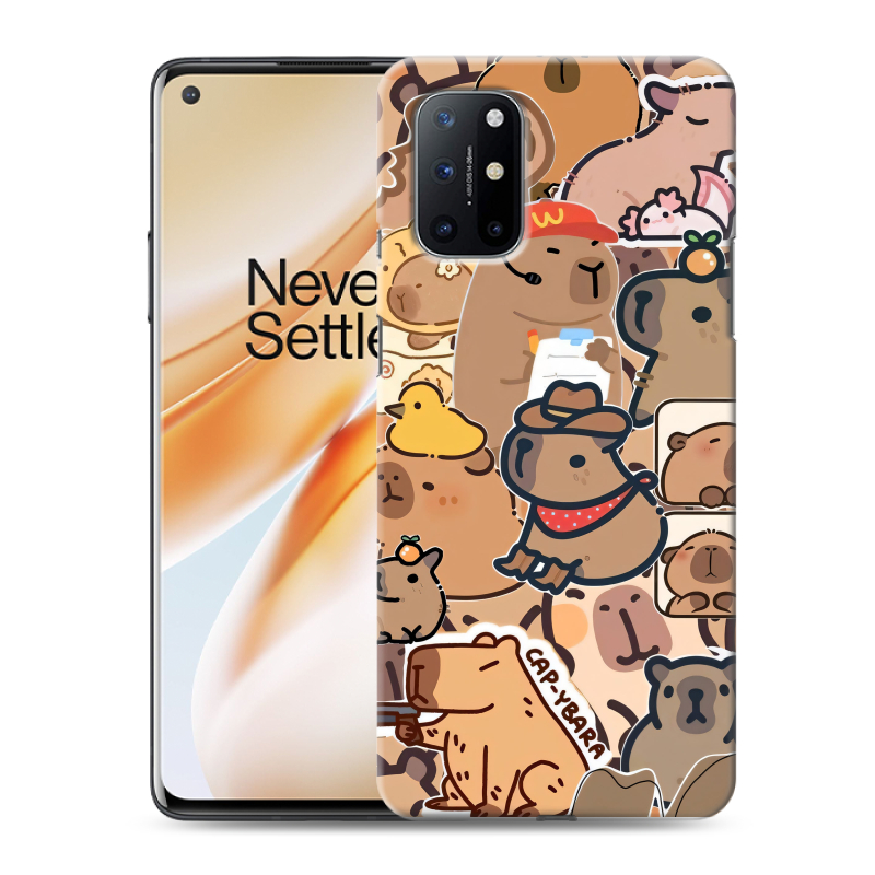 Силиконовый чехол на OnePlus 8T с принтом капибара Силиконовый чехол на OnePlus 8T с принтом капибара