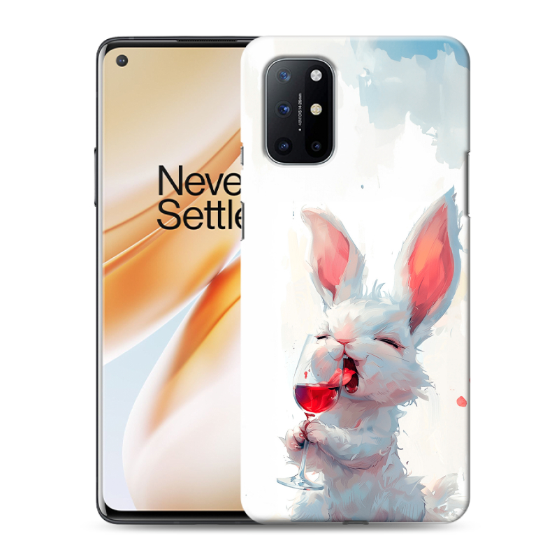 Силиконовый чехол на OnePlus 8T с принтом кролик зайчик Силиконовый чехол на OnePlus 8T с принтом кролик зайчик