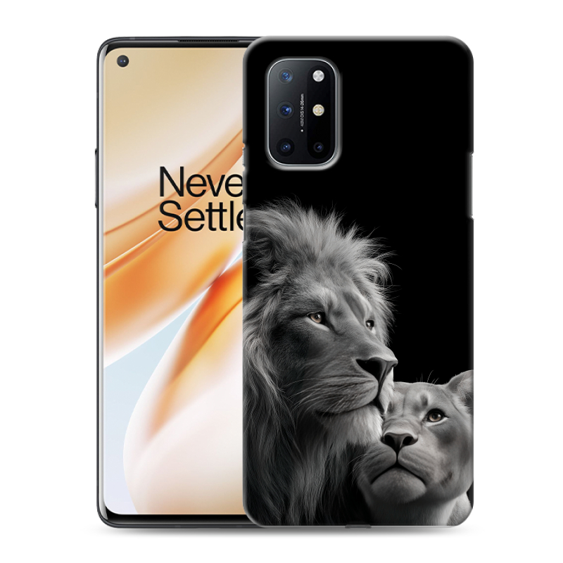 Силиконовый чехол на OnePlus 8T с принтом Лев кошки Силиконовый чехол на OnePlus 8T с принтом Лев кошки
