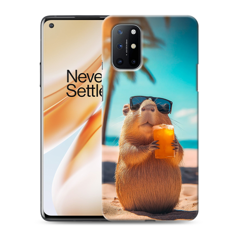 Пластиковый чехол на OnePlus 8T с принтом Капибара Пластиковый чехол на OnePlus 8T с принтом Капибара