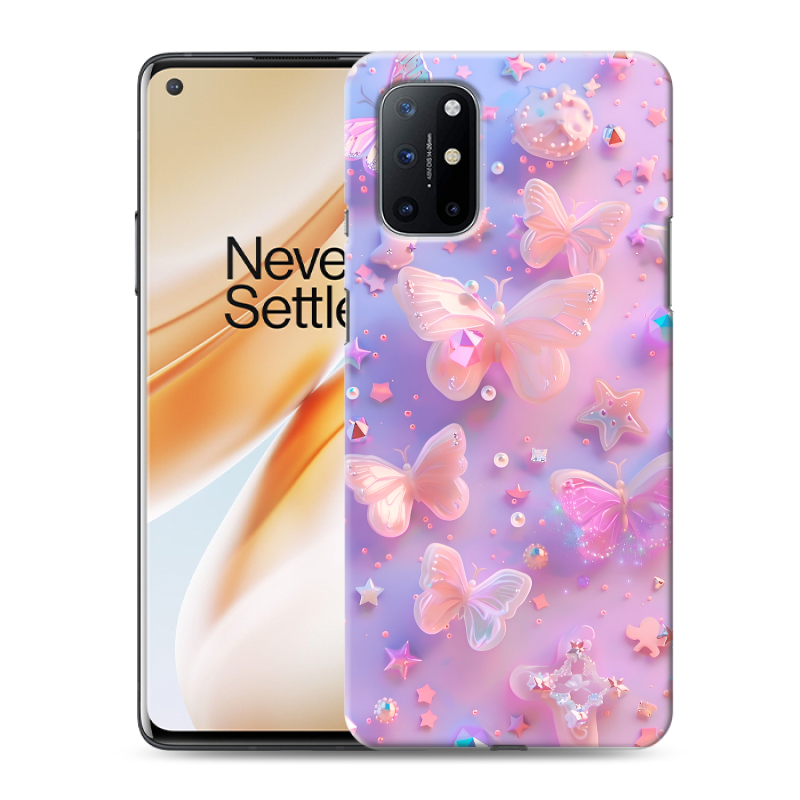 Силиконовый чехол на OnePlus 8T с принтом Бабочки Силиконовый чехол на OnePlus 8T с принтом Бабочки