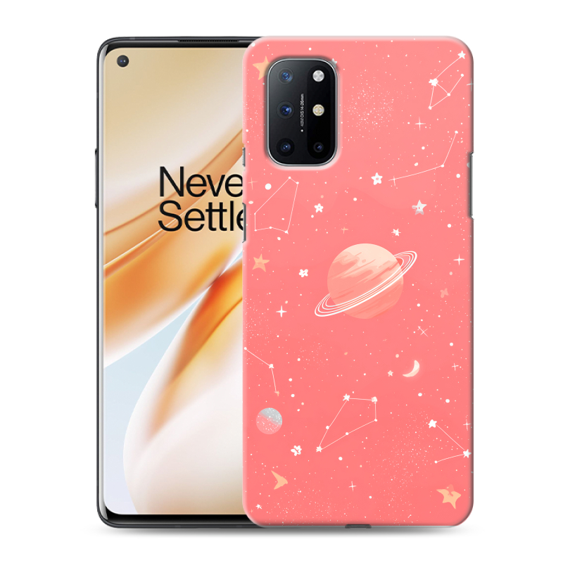 Силиконовый чехол на OnePlus 8T с принтом Розовый космос Силиконовый чехол на OnePlus 8T с принтом Розовый космос