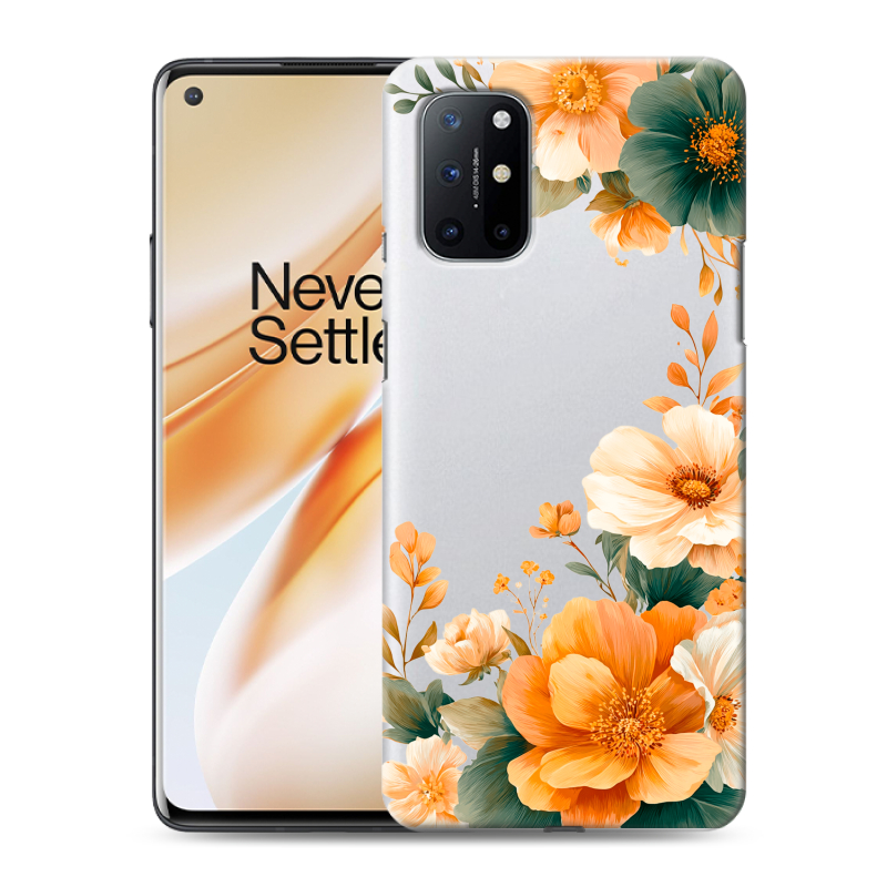 Пластиковый чехол на OnePlus 8T с принтом Цветы принт Пластиковый чехол на OnePlus 8T с принтом Цветы принт
