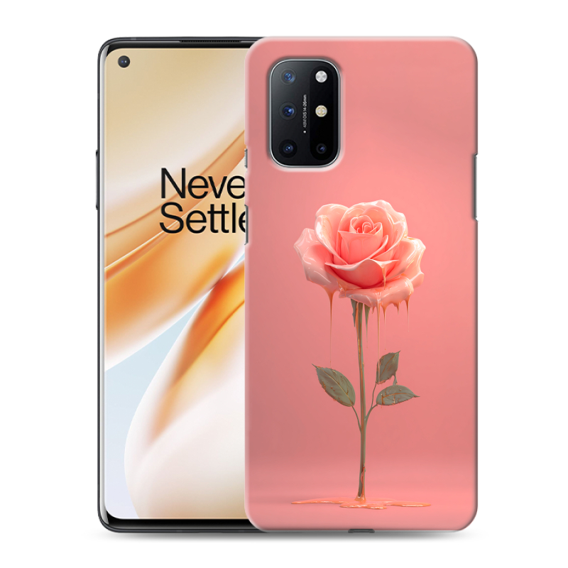 Пластиковый чехол на OnePlus 8T с принтом Розовая роза Пластиковый чехол на OnePlus 8T с принтом Розовая роза