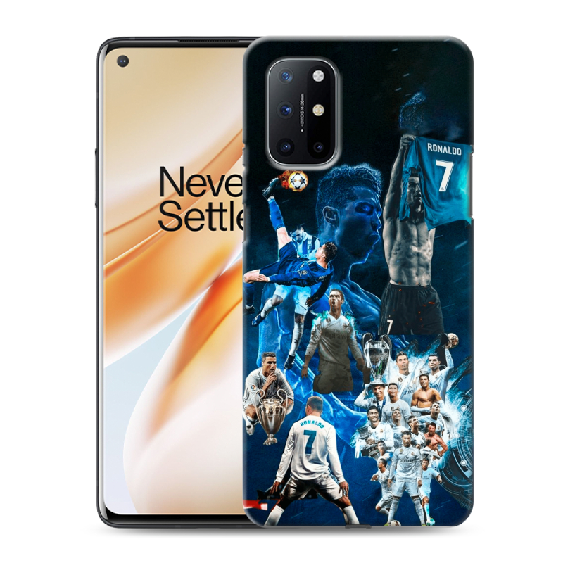 Силиконовый противоударный чехол на OnePlus 8T с принтом Реал Роналдо Силиконовый противоударный чехол на OnePlus 8T с принтом Реал Роналдо