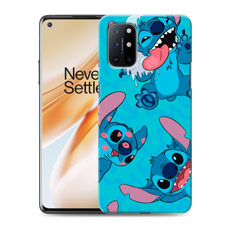 Силиконовый противоударный чехол на OnePlus 8T с принтом Лило и Стич Силиконовый противоударный чехол на OnePlus 8T с принтом Лило и Стич