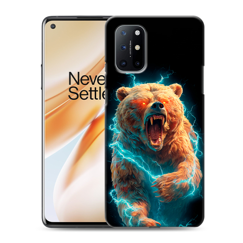 Силиконовый чехол на OnePlus 8T с принтом Медведь Силиконовый чехол на OnePlus 8T с принтом Медведь