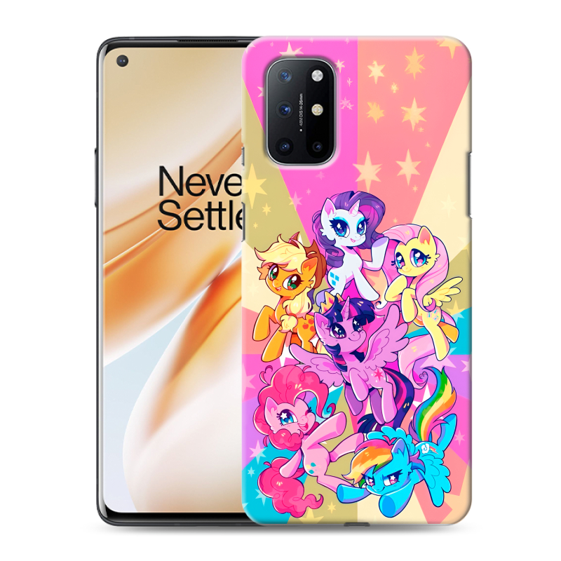 Силиконовый противоударный чехол на OnePlus 8T с принтом My little pony Дружба чудо Силиконовый противоударный чехол на OnePlus 8T с принтом My little pony Дружба чудо