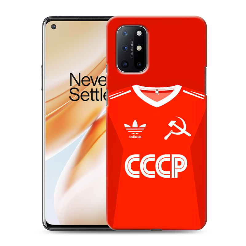 Силиконовый противоударный чехол на OnePlus 8T с принтом Флаг Герб СССР Силиконовый противоударный чехол на OnePlus 8T с принтом Флаг Герб СССР