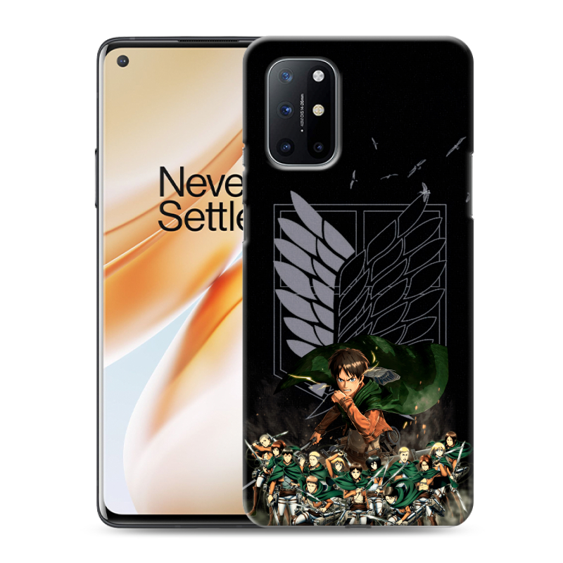 Силиконовый противоударный чехол на OnePlus 8T с принтом Атака титанов Силиконовый противоударный чехол на OnePlus 8T с принтом Атака титанов