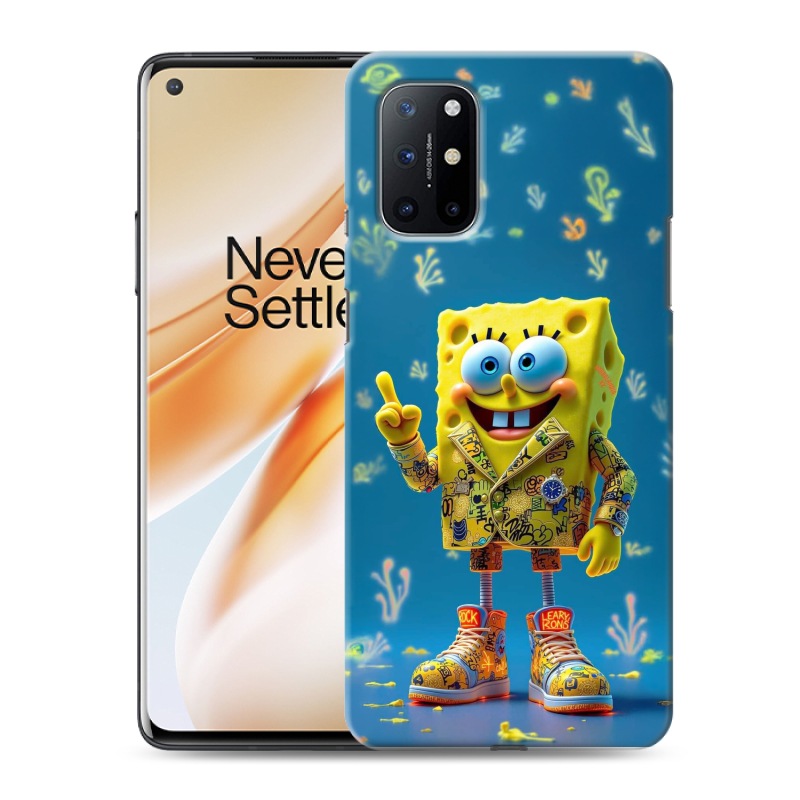 Пластиковый чехол на OnePlus 8T с принтом Спанч боб Спанчбоб Пластиковый чехол на OnePlus 8T с принтом Спанч боб Спанчбоб