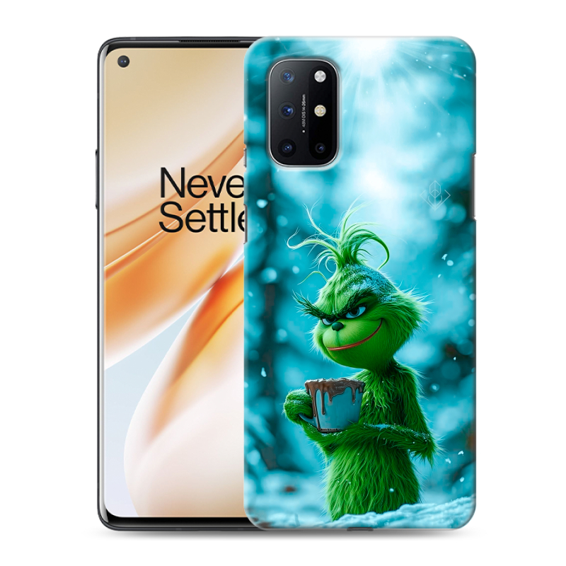 Силиконовый чехол на OnePlus 8T с принтом Новый год гринч Силиконовый чехол на OnePlus 8T с принтом Новый год гринч