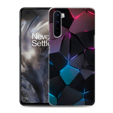 Силиконовый чехол на OnePlus Nord с принтом Геометрия неона Силиконовый чехол на OnePlus Nord с принтом Геометрия неона