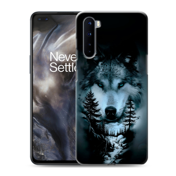 Силиконовый чехол на OnePlus Nord с принтом Лесной волк Силиконовый чехол на OnePlus Nord с принтом Лесной волк