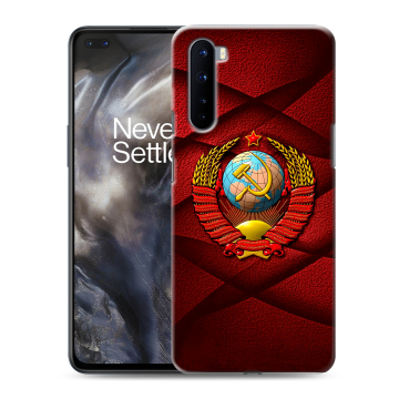 Силиконовый чехол на OnePlus Nord с принтом Герб СССР Силиконовый чехол на OnePlus Nord с принтом Герб СССР