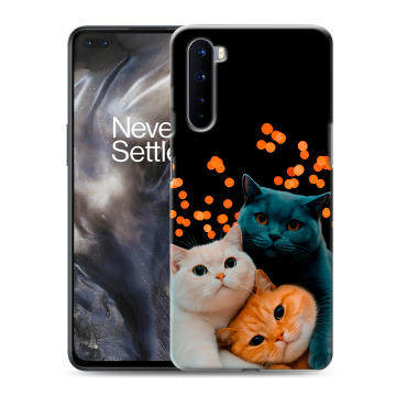 Силиконовый чехол на OnePlus Nord с принтом Кошки Силиконовый чехол на OnePlus Nord с принтом Кошки