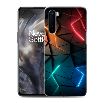 Силиконовый чехол на OnePlus Nord с принтом Абстракция неон Силиконовый чехол на OnePlus Nord с принтом Абстракция неон