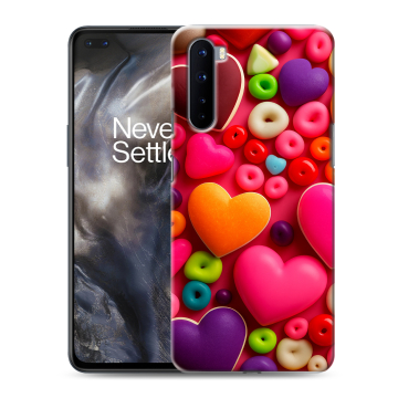 Силиконовый чехол на OnePlus Nord с принтом Сердечки Силиконовый чехол на OnePlus Nord с принтом Сердечки