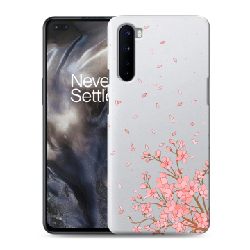 Силиконовый чехол на OnePlus Nord с принтом Ветка сакуры Силиконовый чехол на OnePlus Nord с принтом Ветка сакуры