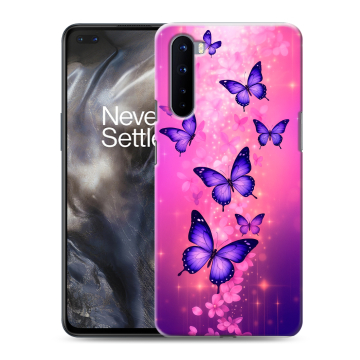 Силиконовый чехол на OnePlus Nord с принтом Бабочки Силиконовый чехол на OnePlus Nord с принтом Бабочки