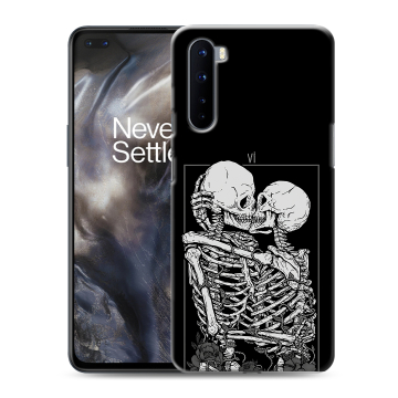 Силиконовый чехол на OnePlus Nord с принтом Поцелуй скелетов Силиконовый чехол на OnePlus Nord с принтом Поцелуй скелетов