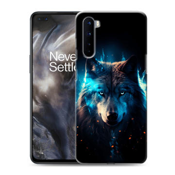 Силиконовый чехол на OnePlus Nord с принтом Волк ночной Силиконовый чехол на OnePlus Nord с принтом Волк ночной