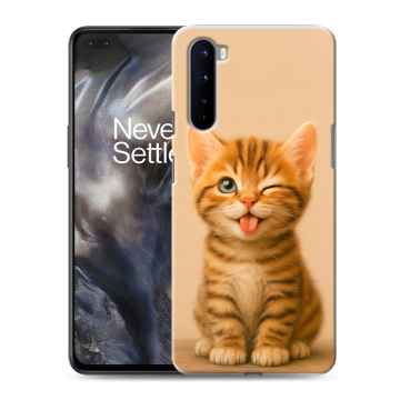 Силиконовый чехол на OnePlus Nord с принтом котенок Силиконовый чехол на OnePlus Nord с принтом котенок