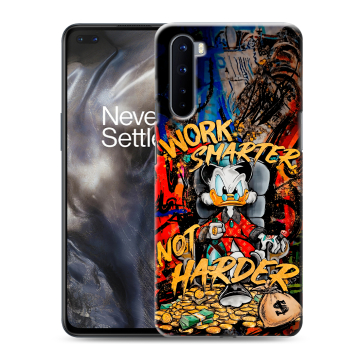 Силиконовый чехол на OnePlus Nord с принтом Дональд Дак Деньги Силиконовый чехол на OnePlus Nord с принтом Дональд Дак Деньги